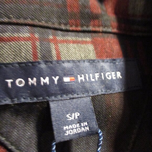 Tommy Hilfiger NEW Woman Small Petite Black Red Button Up Long Sleeve Jacket - Picture 7 of 11